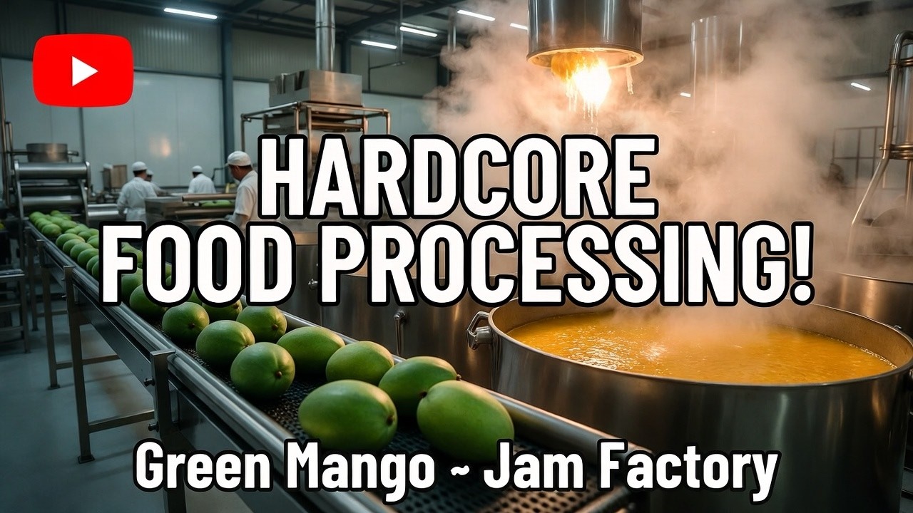 Hardcore Food Processing! Inside a Modern Green Mango Jam Factory