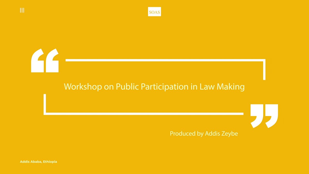 Workshop on Public Participation within the Law-making