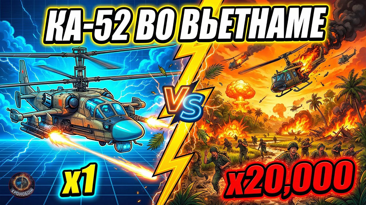 ЧТО ЕСЛИ КА-52 АЛЛИГАТОР охотился во ВЬЕТНАМЕ? | Вертолёт-убийца против джунглей — 1968