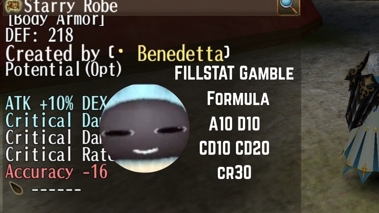 Fill Stat Gamble - A10 D10 Cd10 Cd20 cr30 - Toram Online