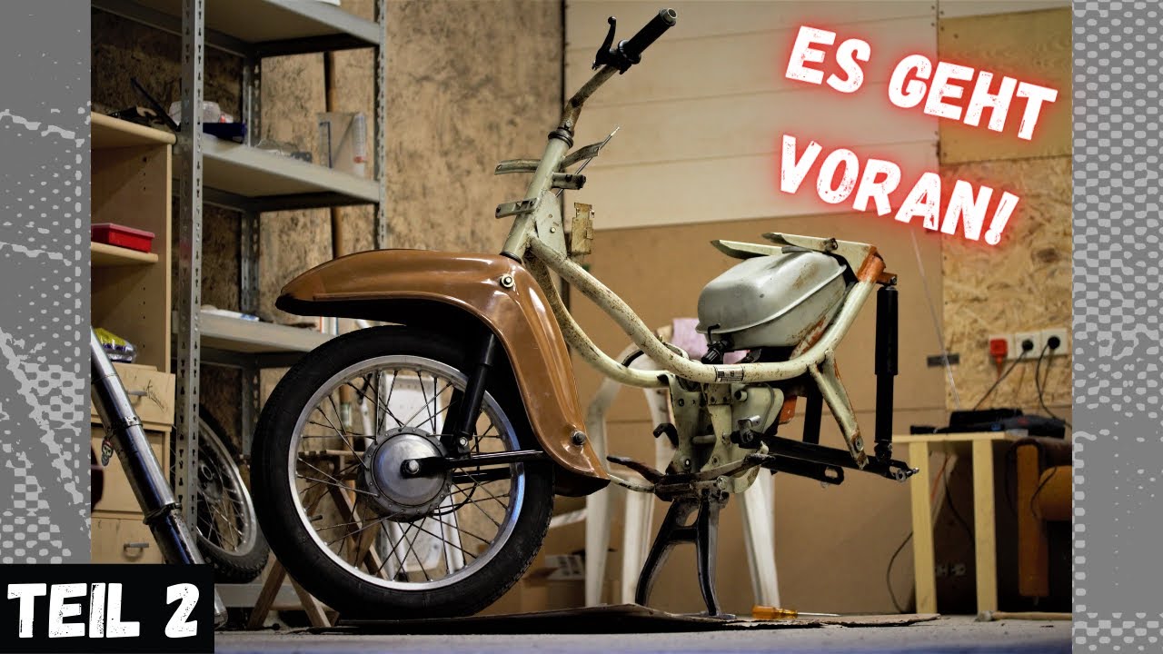 🔧 REIN mit VORDERRAD, TANK UND SCHWINGE! 🔧| Teil 2 | Simson Kr51/2 | Projekt Schwalbe #3