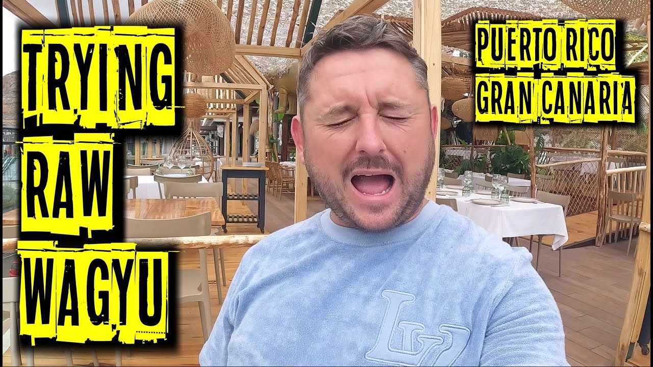 Trying Raw Wagyu - Puerto Rico GRAN CANARIA
