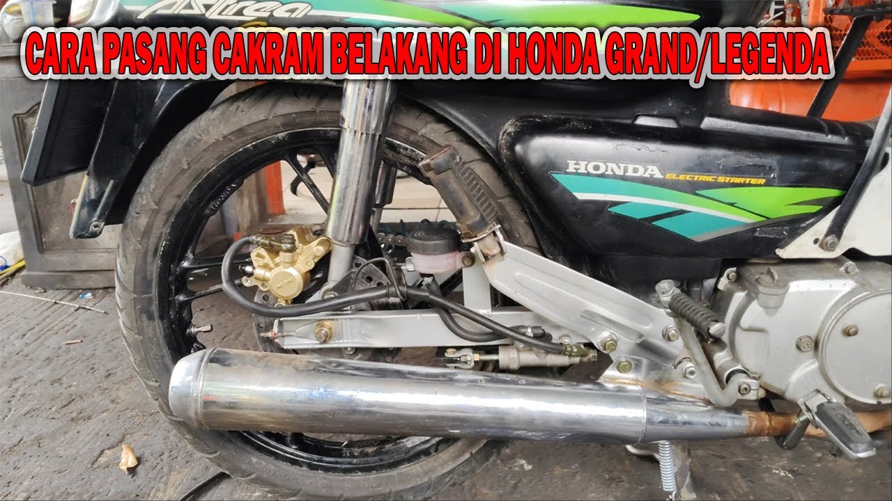 Full cara pasang cakram belakang di honda Astrea Grand/Legenda