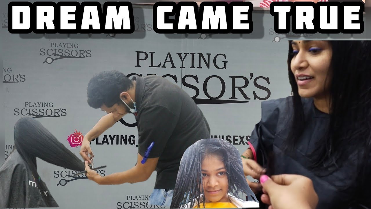 Dream came true | Hair cut at saloon | Actress kavitha | Team rhyea
