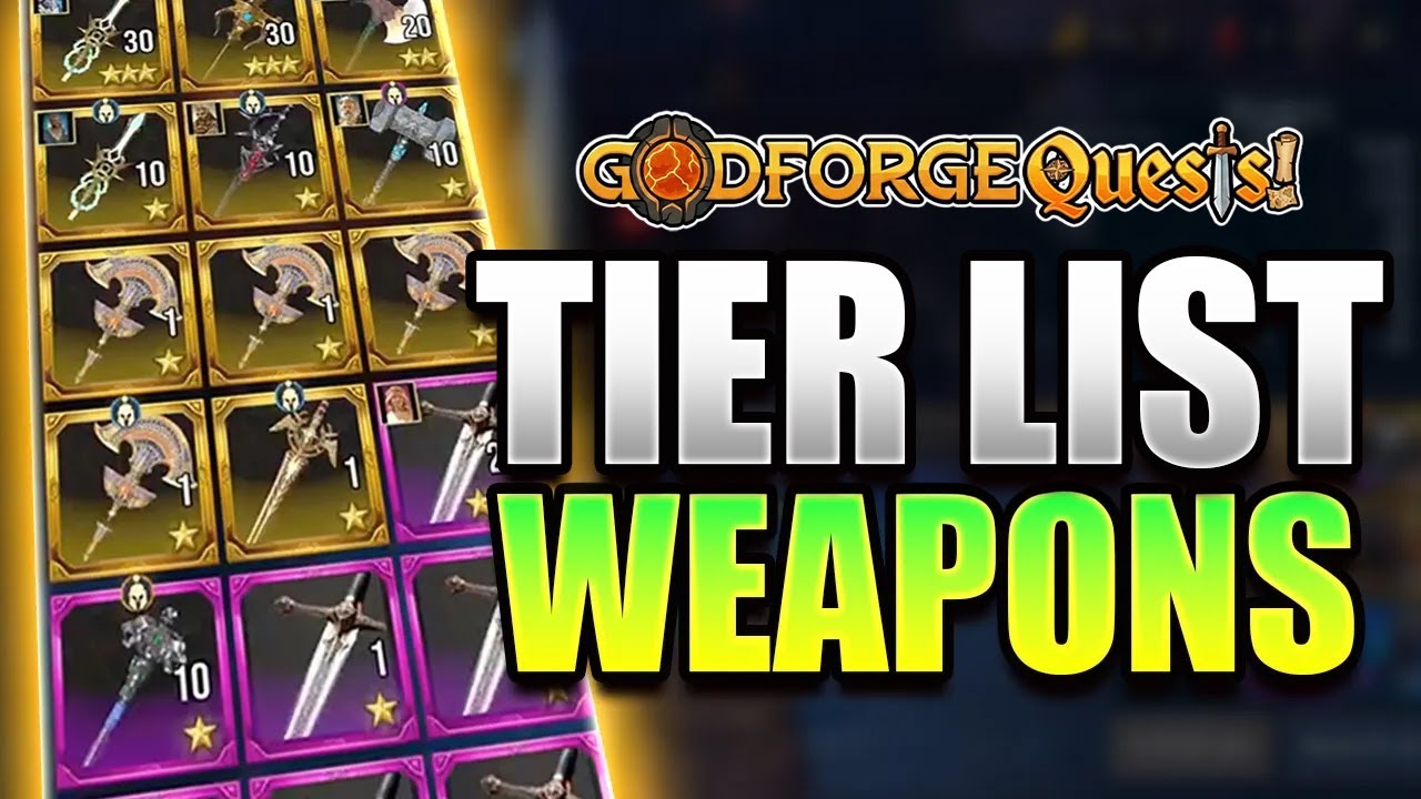 Рейтинг и оценка всего оружия в заданиях Godforge.