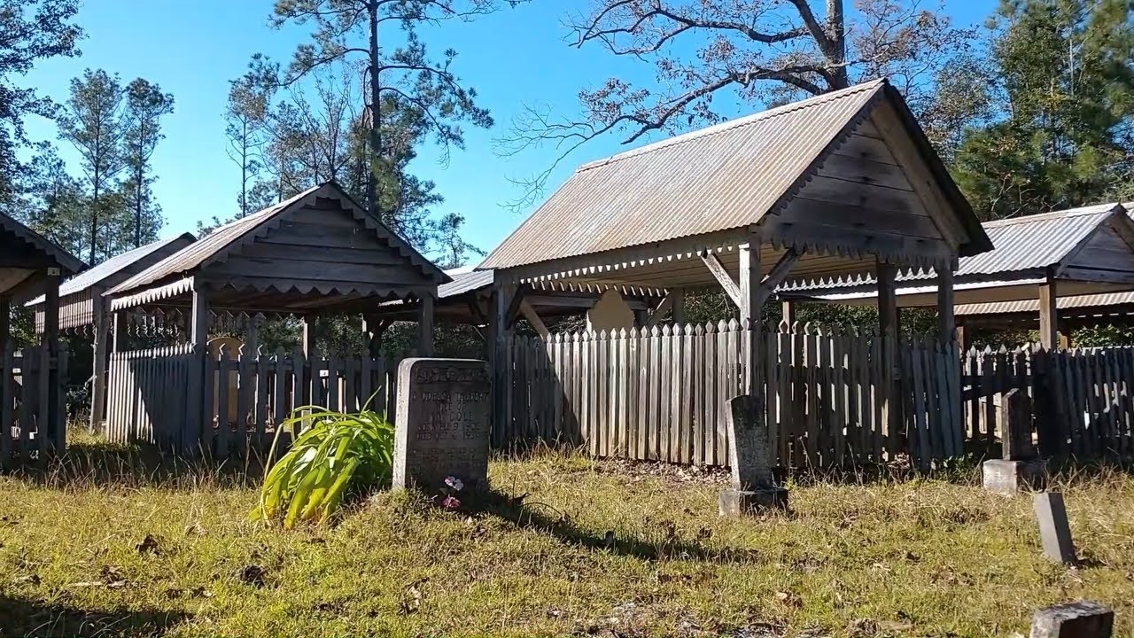 13 Mysterious Grave Houses - Talbert Pierson Cemetery SugerTown, Louisiana