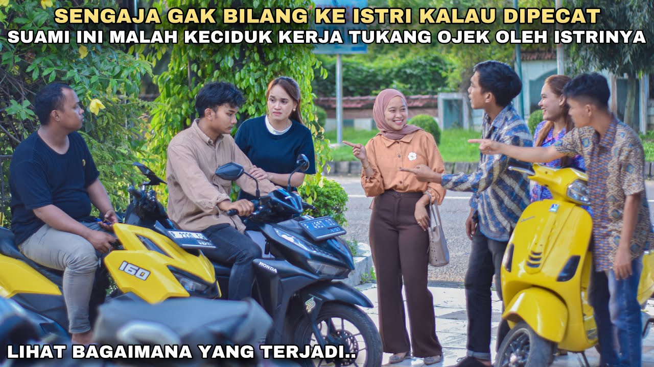 PURA-PURA KERJA KANTORAN TIAP HARI TAPI TERNYATA NGOJEK, SUAMI INI TERCIDUK ISTRI JADI TUKANG OJEK!!