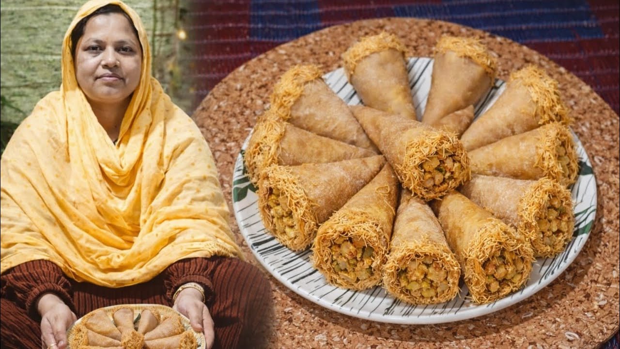 Chicken cone recipe |চিকেন কোন সামোসার রেসিপি |