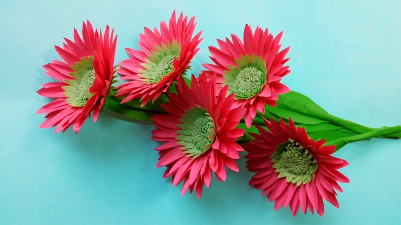 Handmade - Easy and Simple Paper Flower For Home Decor Ideas