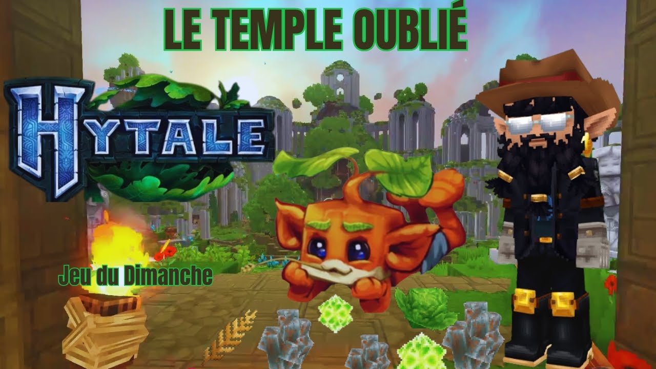 LE TEMPLE DE GAIA, AGRICULTURE ET RECHERCHE DE FER !- Hytale-Jeu du Dimanche