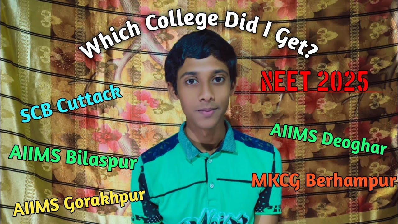 My College Reveal 🎉 | NEET 2025 Journey to AIIMS 🩺✨