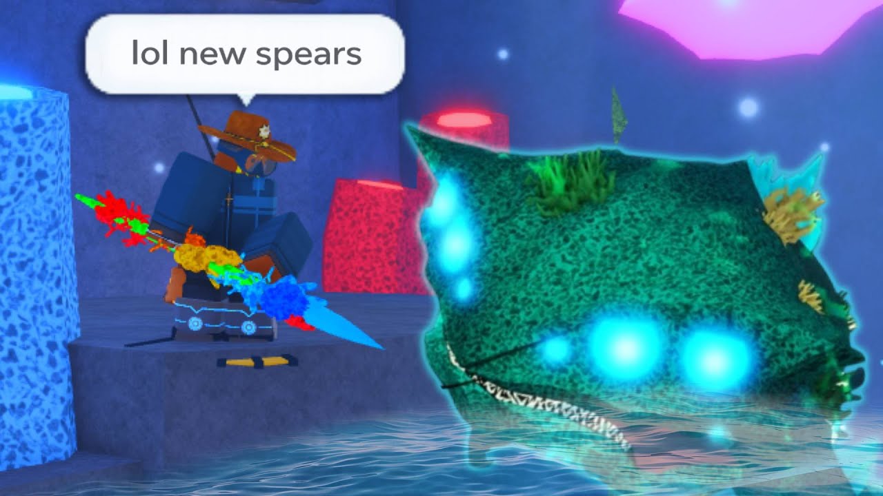 OBTAINING NEW SPEARS & REEF TITAN In FISCH Roblox...