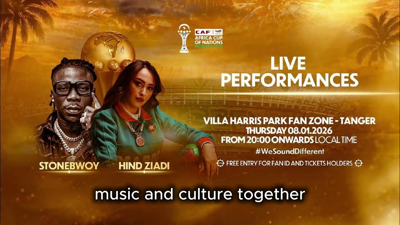 Stonebwoy Performs at AFCON in Morocco 🇬🇭🔥 | Ghana Entertainment News