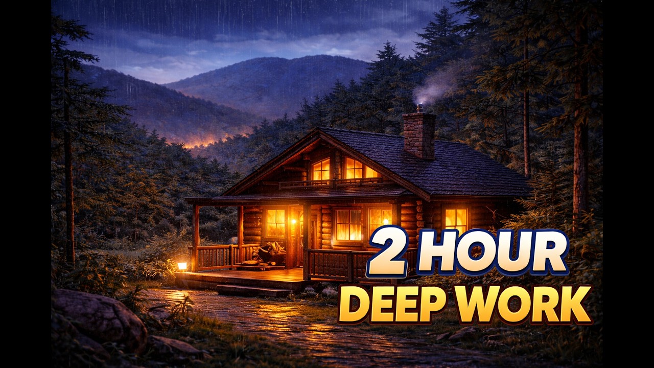Late Night Coding in the Andes Cabin | 2 Hour Deep Focus LoFi for Studying & AI Work