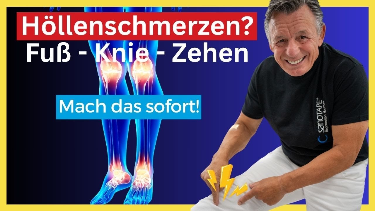 H&ouml;llenschmerzen in Fu&szlig;, Zehen & Knie? 👉 Diese &Uuml;bung hilft sofort! #Fu&szlig;schmerzen