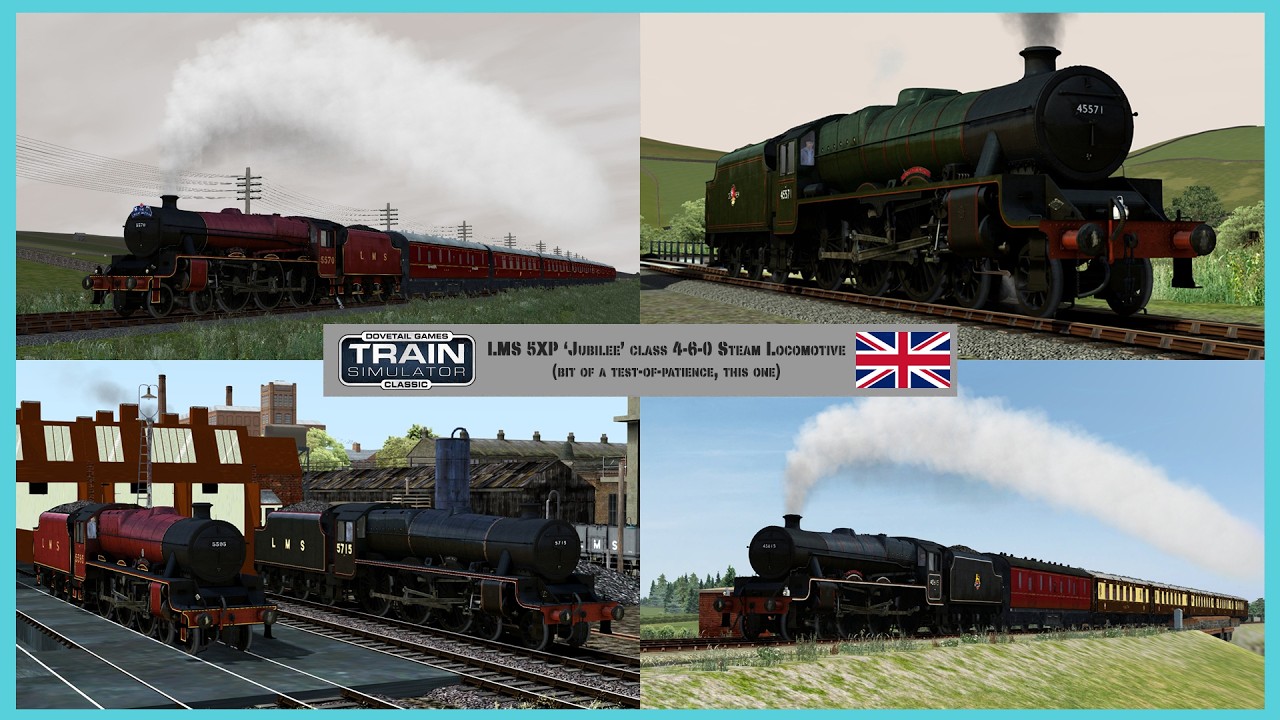 LMS 'Jubilee' Steam Locomotive review ~ Train Simulator