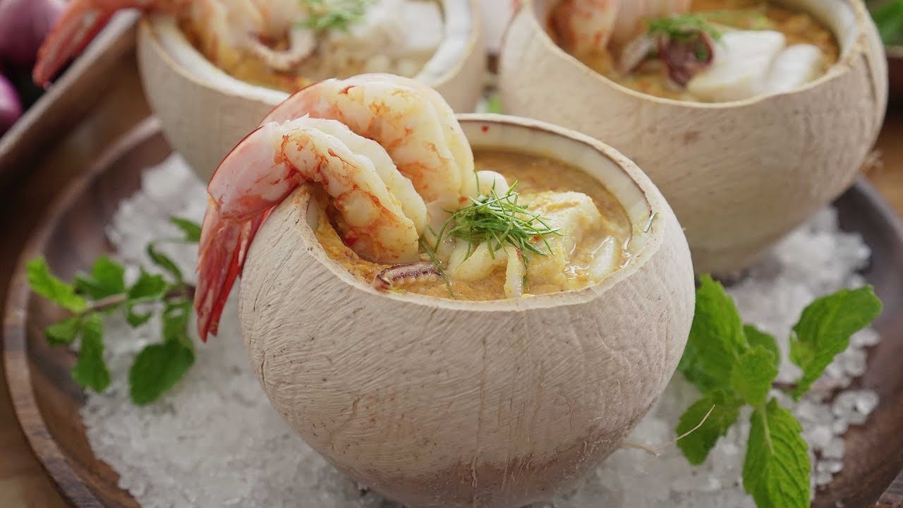 Seafood Otak-Otak In Coconut Shell  - 椰壳海鲜乌达
