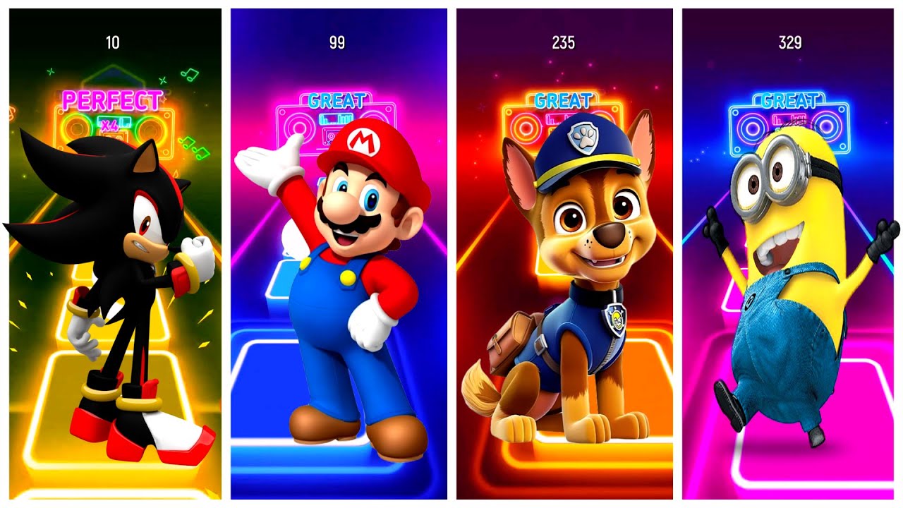 Paw Patrol VS Super Mario Bros VS MINIONS VS Sonic #6