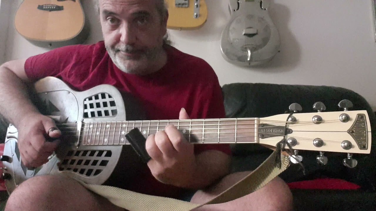 Open G tuning. Afinación abierto de Sol. Algunas frases.