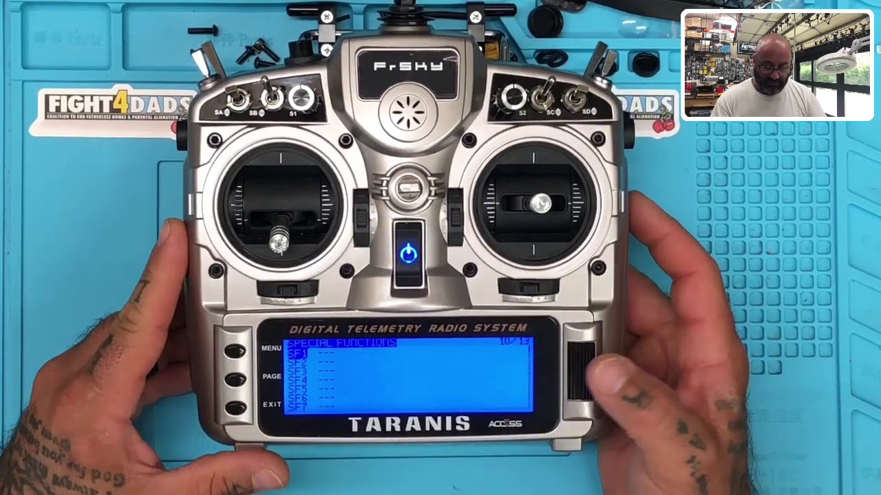 How to set SF FrSky X9D Plus S1 for volume adjustment from Cyclone FPV