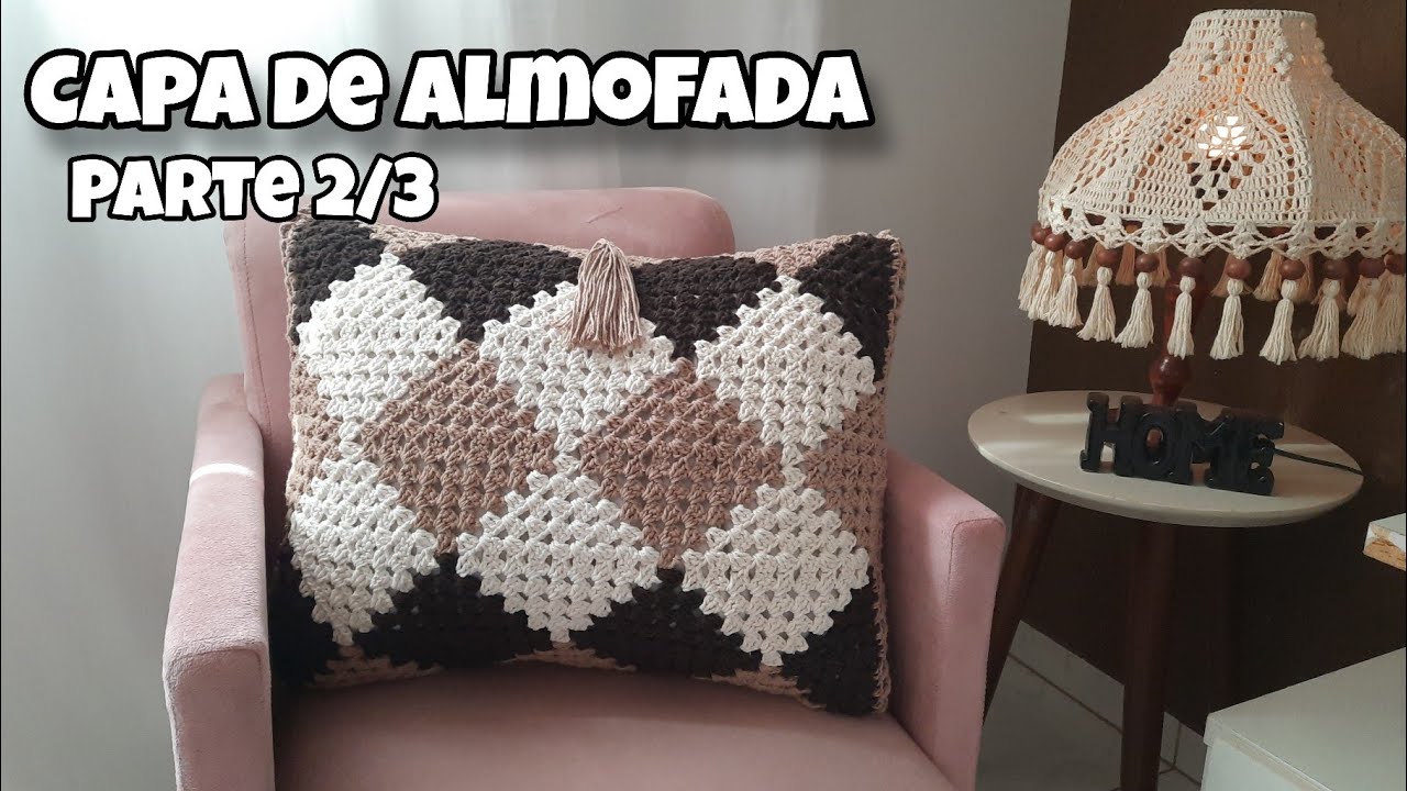 Capa de Almofada Xadrez- Parte 2/3