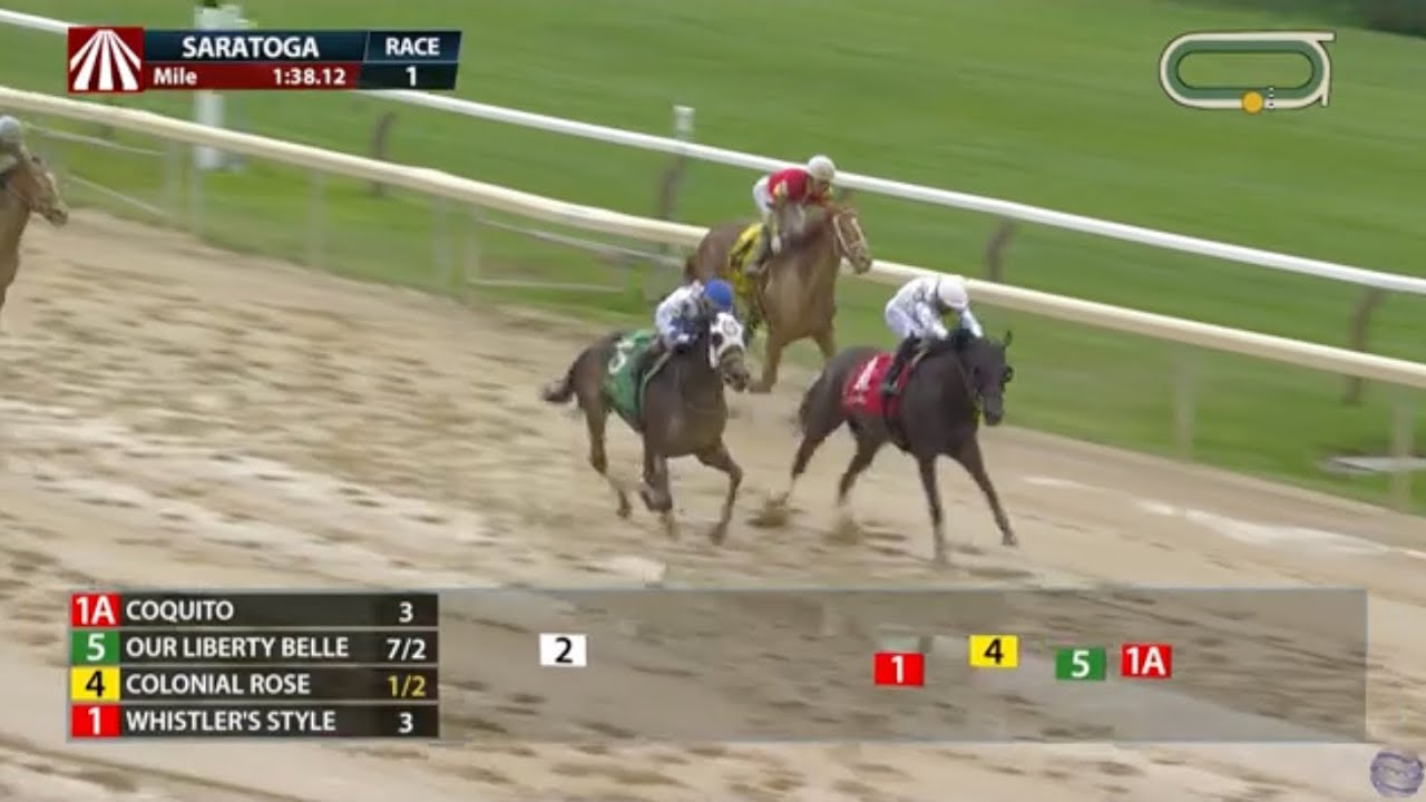 Colonial Rose (#4) finishes 3rd on 7/27/2025 at Saratoga
