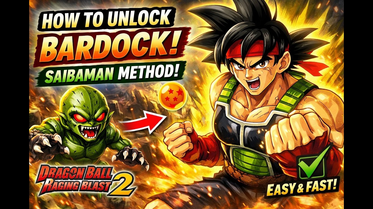 How to Unlock Bardock in Dragon Ball Raging Blast 2 (Saibaman Method) | EASY & FAST