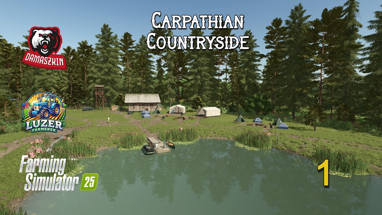 Carpathian Countryside I 0 E kihívás! Valahol aludnunk kell majd! Tónál jó lesz? #farmingsimulator25