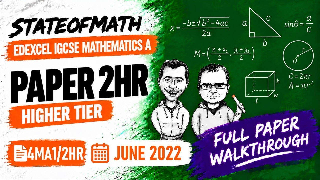 IGCSE Mathematics June 2022 - 4MA1/2HR