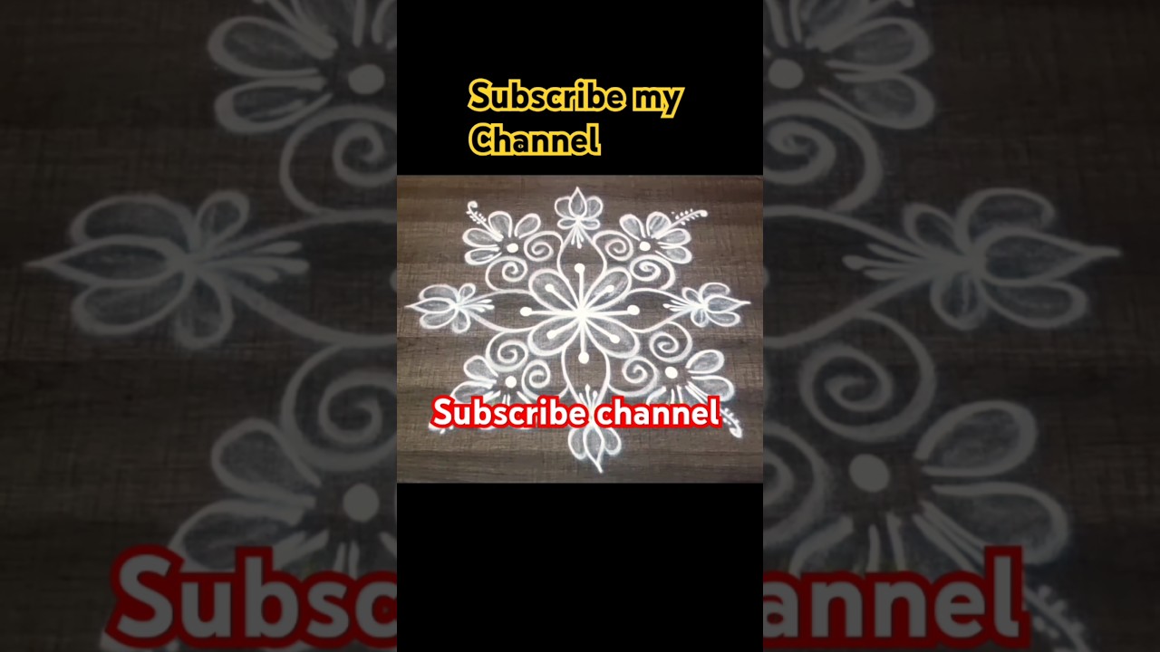 Small rangoli kolam*best rangoli designs*best kolam designs#rangoli #muggulu #kolam #youtubeshorts