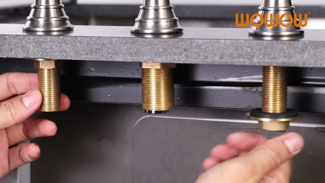 How to Install A WOWOW Bridge Kitchen Faucet with Side Sprayer