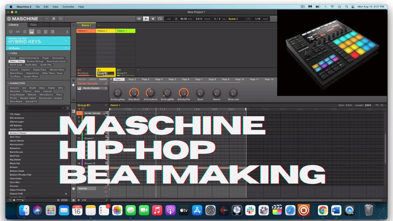 Maschine Hip-Hop Beat-making(DJ Khalil & Certified Gold Expansion)
