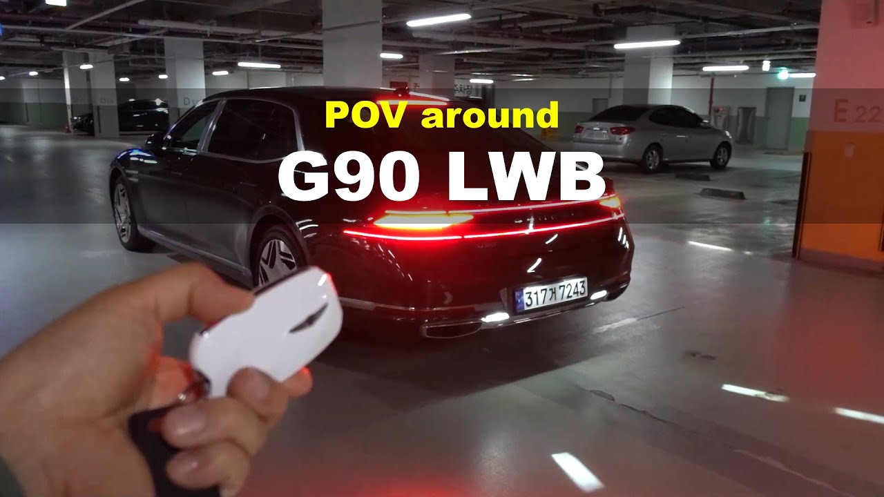2022 Genesis G90 Long wheel base 3.5 T-GDi AWD POV exterior and interior