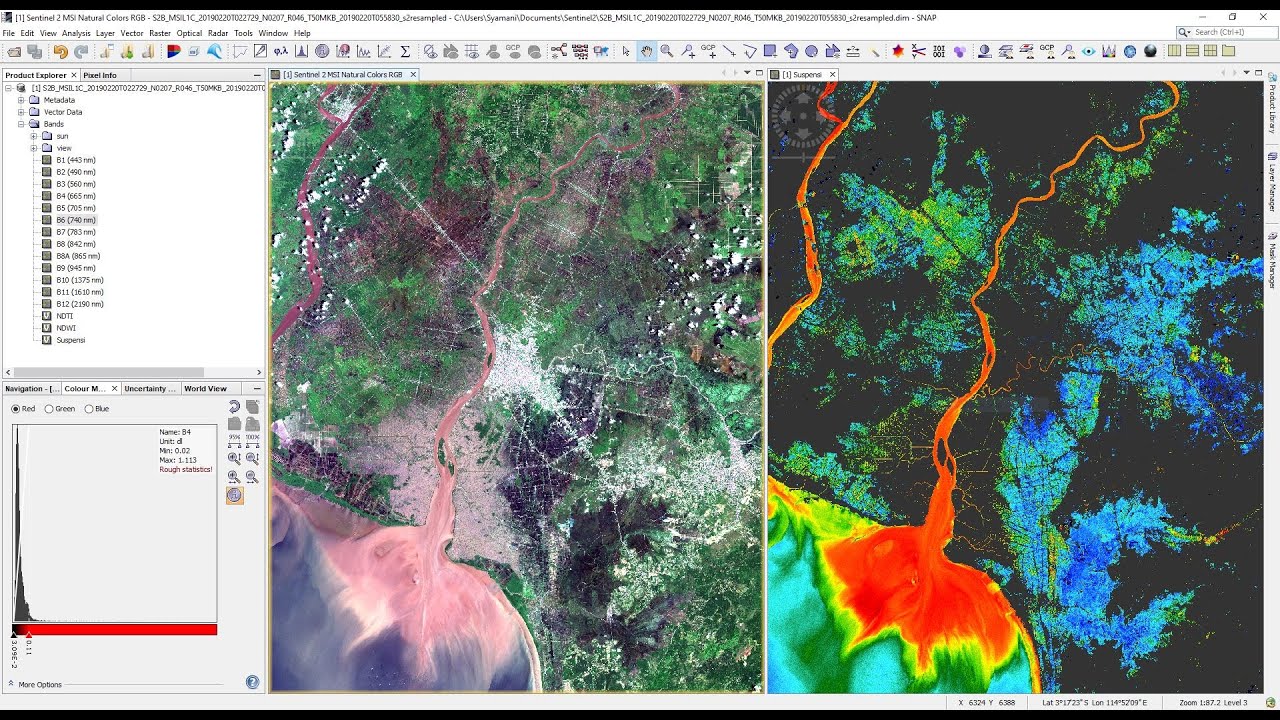 Memantau Kualitas Air Menggunakan Citra Sentinel 2