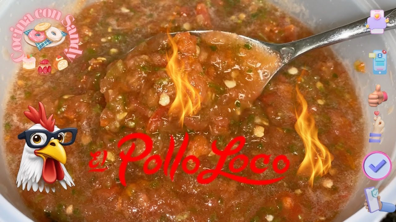 Salsa Roja Estilo Pollo Loco Riquísima!!! Super fácil de Preparar.