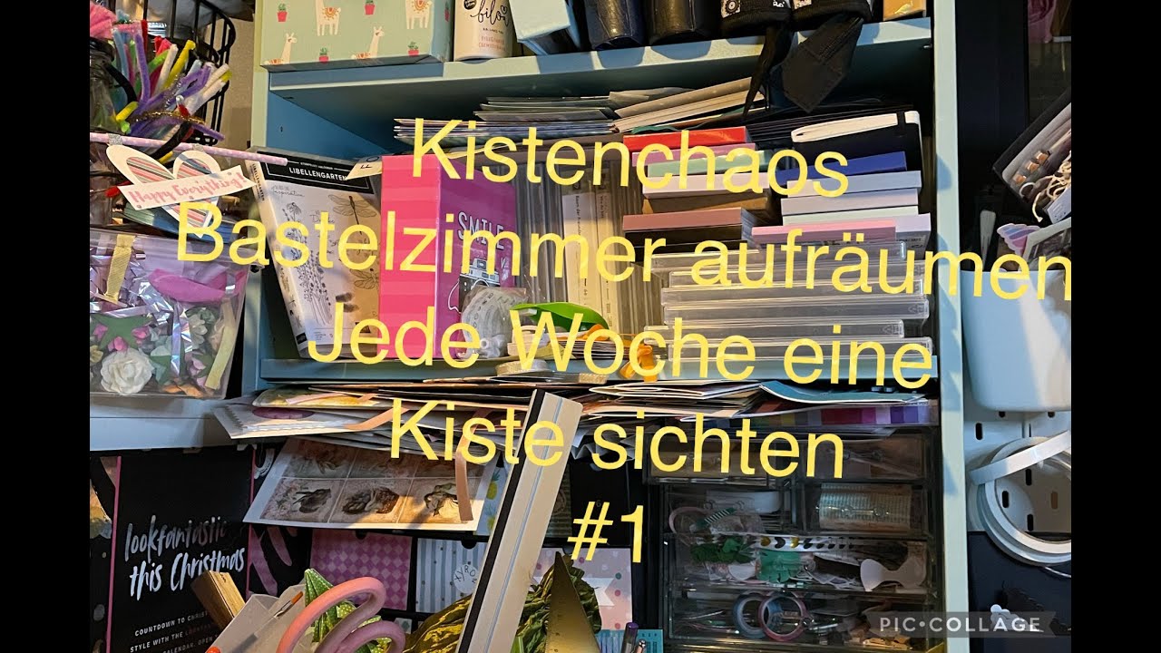 Declutter with me Bastelzimmer aufräumen Kisten sortieren #1