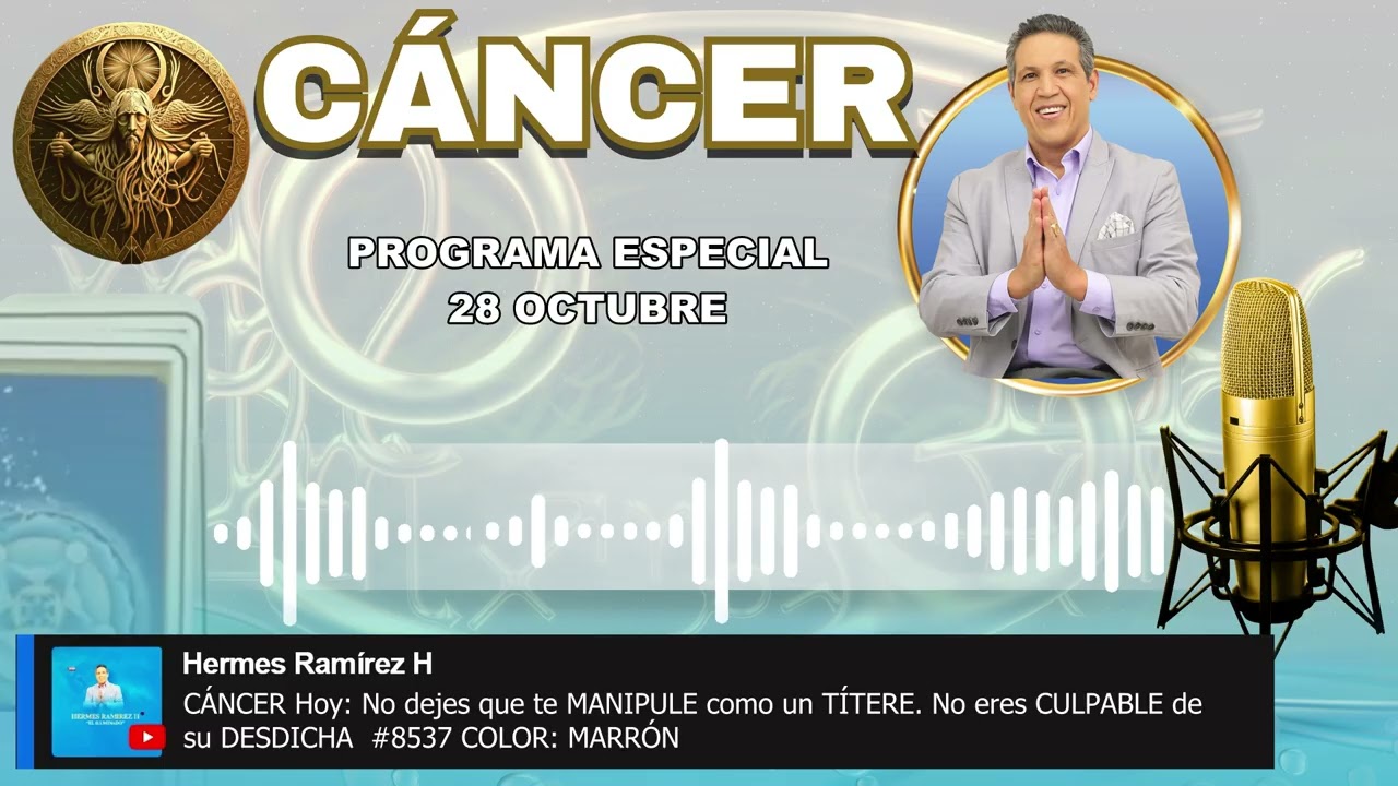 C&Aacute;NCER Hoy: No dejes que te MANIPULE como un T&Iacute;TERE. No eres CULPABLE de su DESDICHA