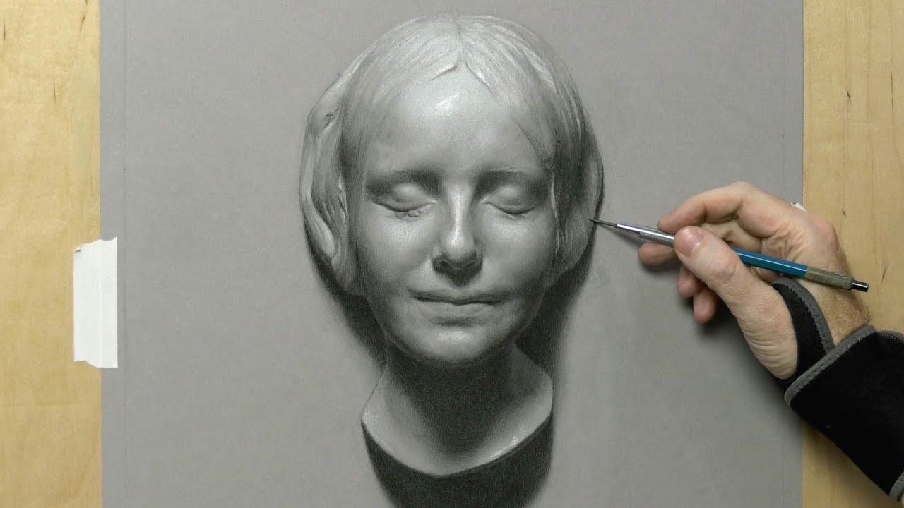 Time-Lapse: Drawing the Mysterious DEATH MASK by David Jamieson