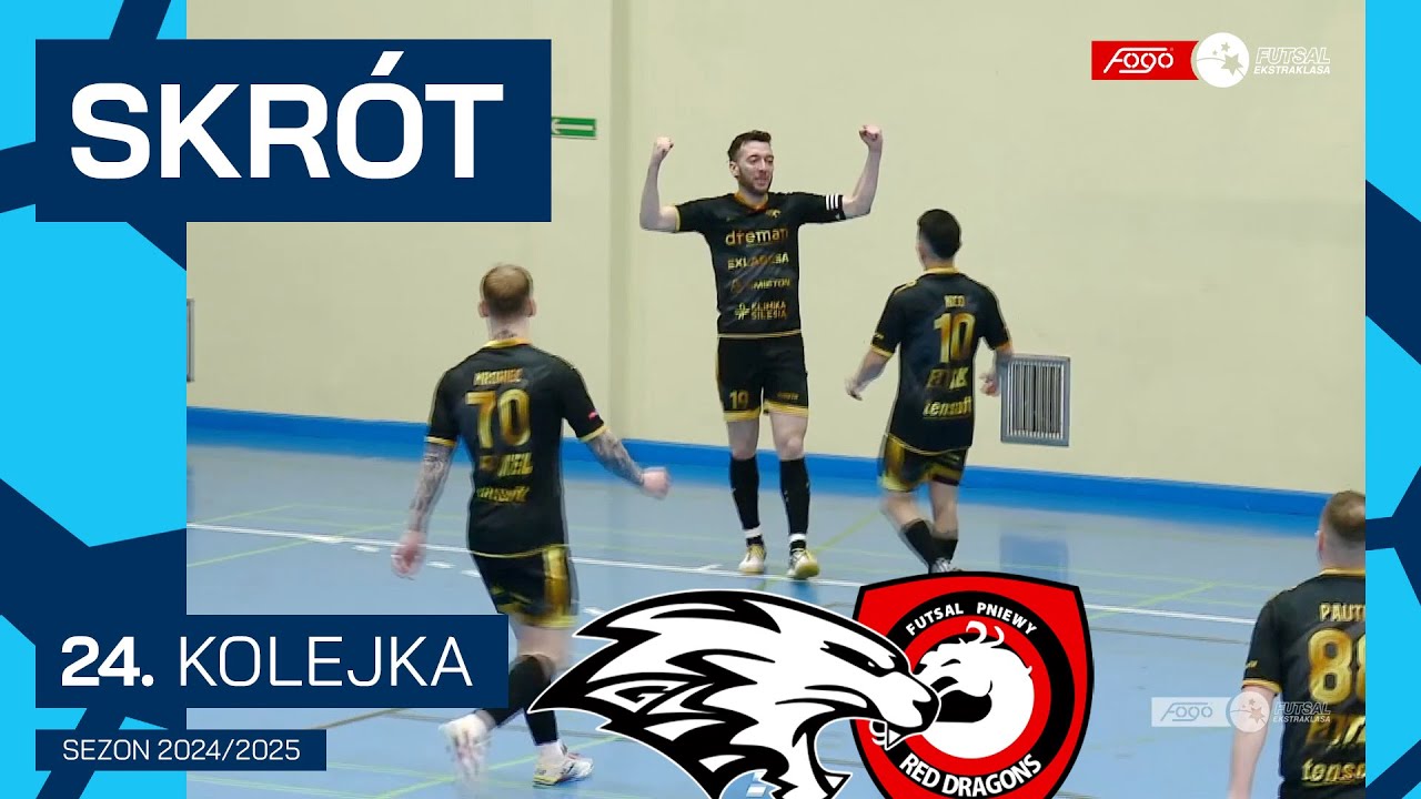 Dreman Exlabesa Opole Komprachcice - Red Dragos Pniewy | 8:2 | SKRÓT | 24. kolejka (2024/25)