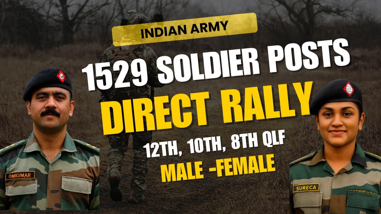 1529 Army Jobs 2025 – Apply Now | Territorial Army Rally Recruitment Details in Telugu