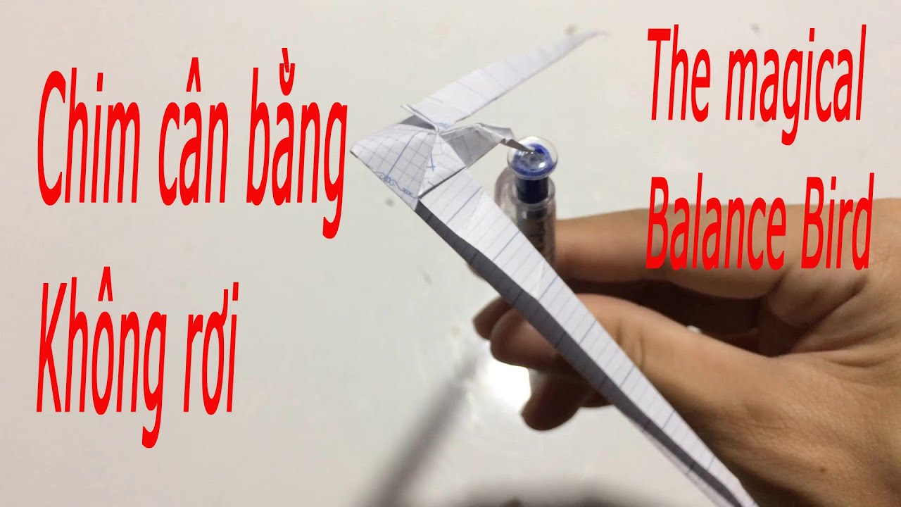[DIY paper crafts] Gấp chim giấy cân bằng | The magical Balance Bird | Origami step by step Tutorial