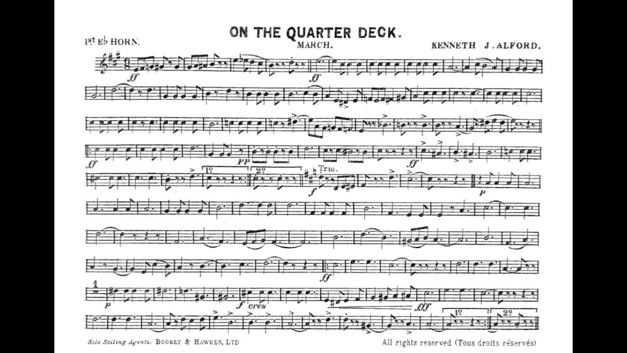On the Quarterdeck - Eb HORN 1