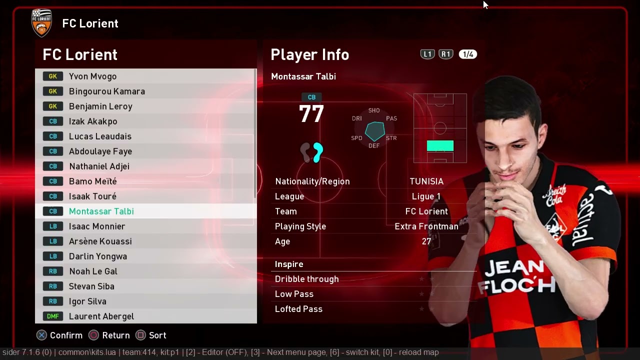 FC Lorient Transfer Update 2026 Facepack PES 2021-SPFL2026