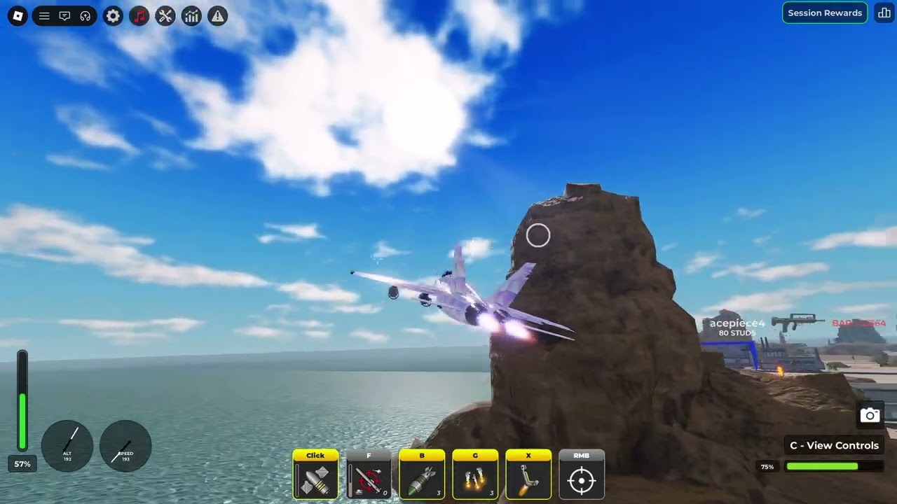 Destroying War Tycoon server with the F-18 Hornet