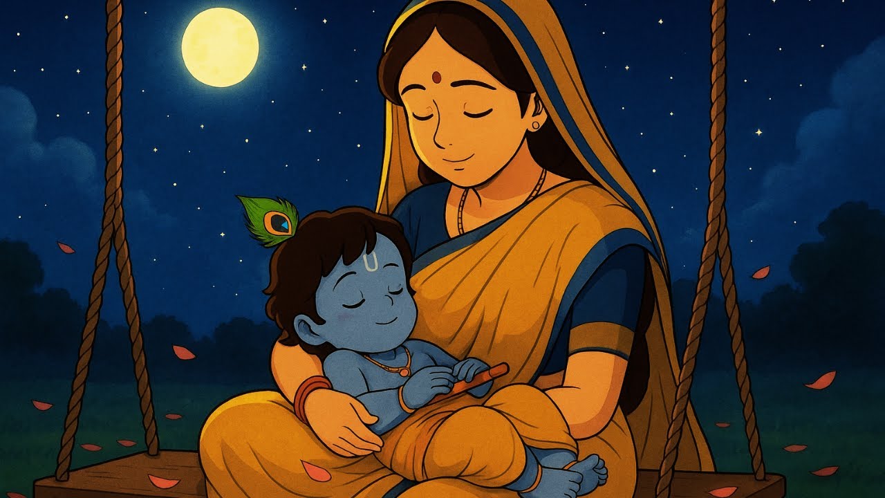 Krishna Sleep Music for Peaceful Nights | Relaxing Lullaby for Families & Parents