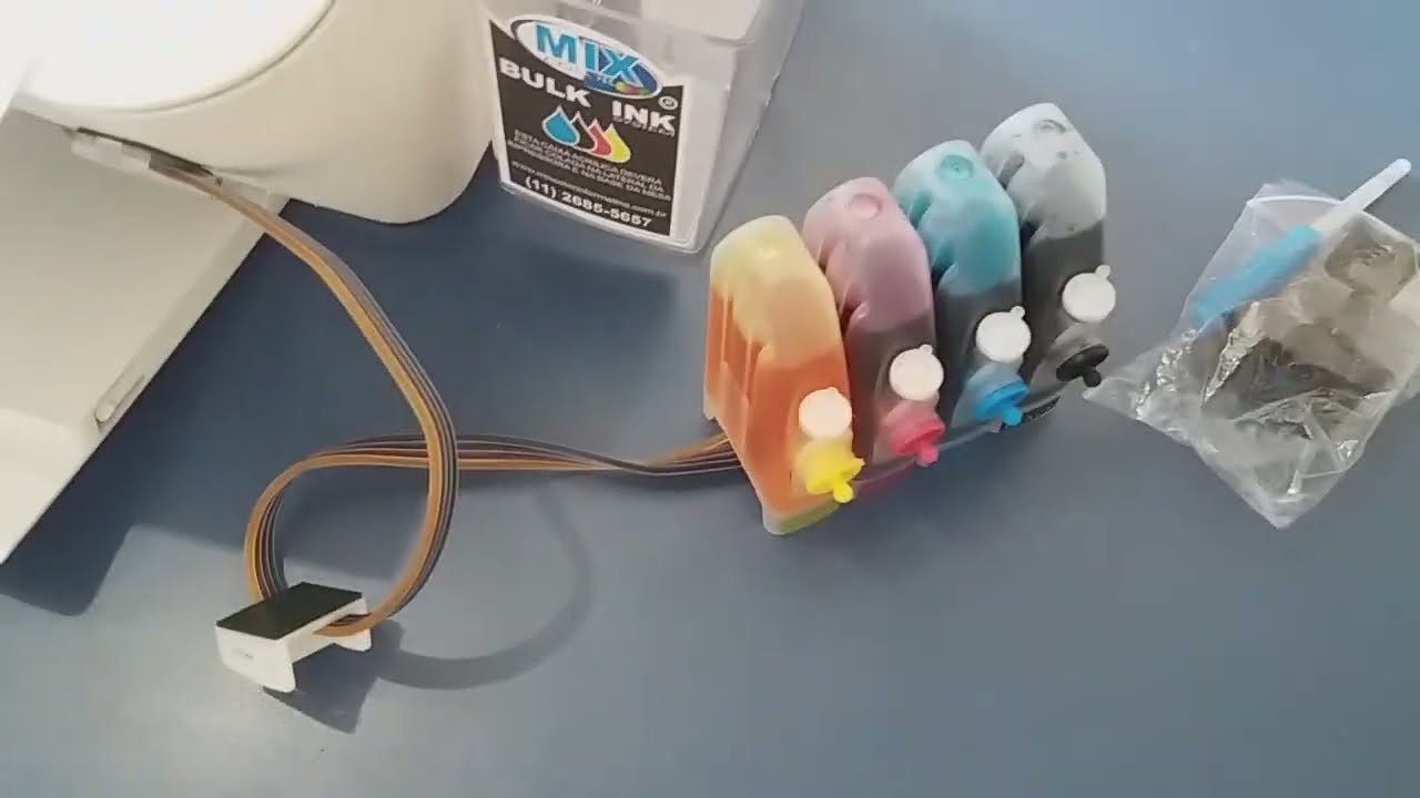 Kit Bulk Ink HP 2546 1516 recarga continua nos cartuchos 662