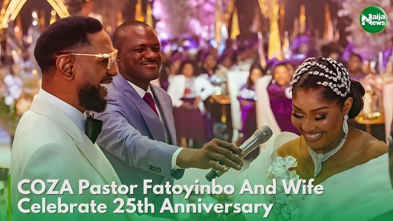 COZA Pastor Biodun Fatoyinbo And His Wife Celebrate 25th Anniversary | NaijaNews TV
