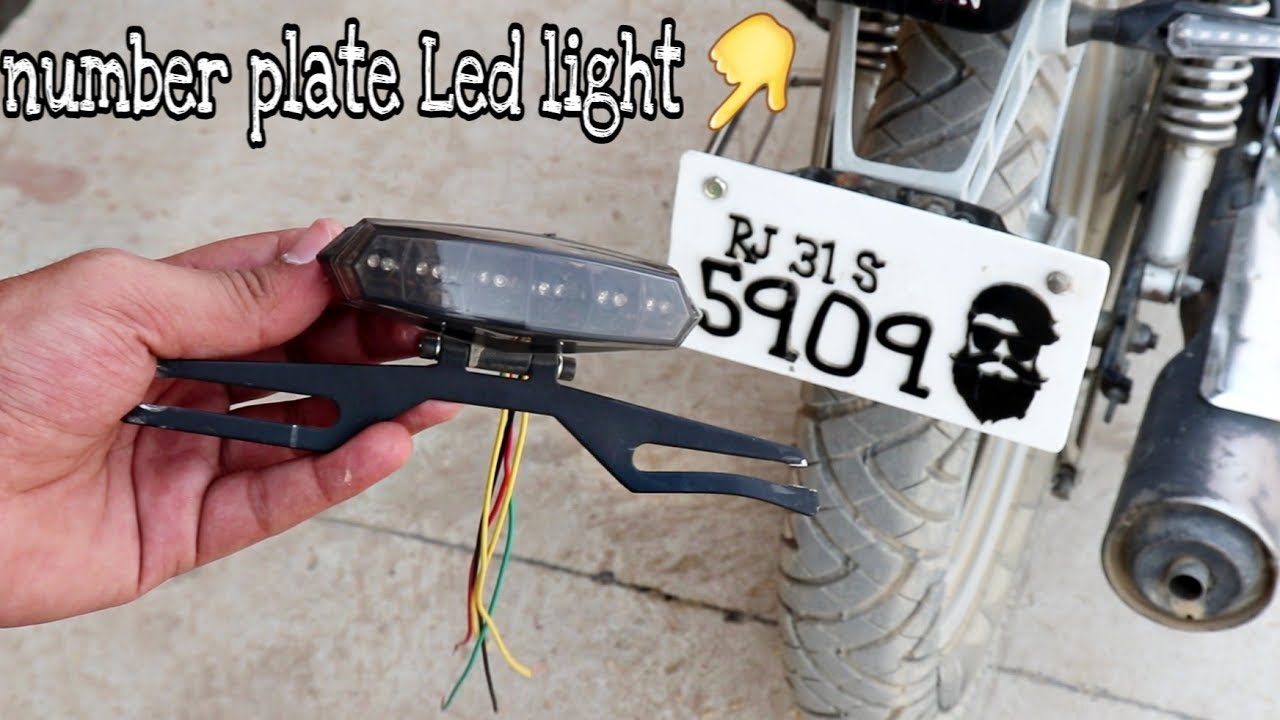 Installation tail tady light || number plate led light || multifunction