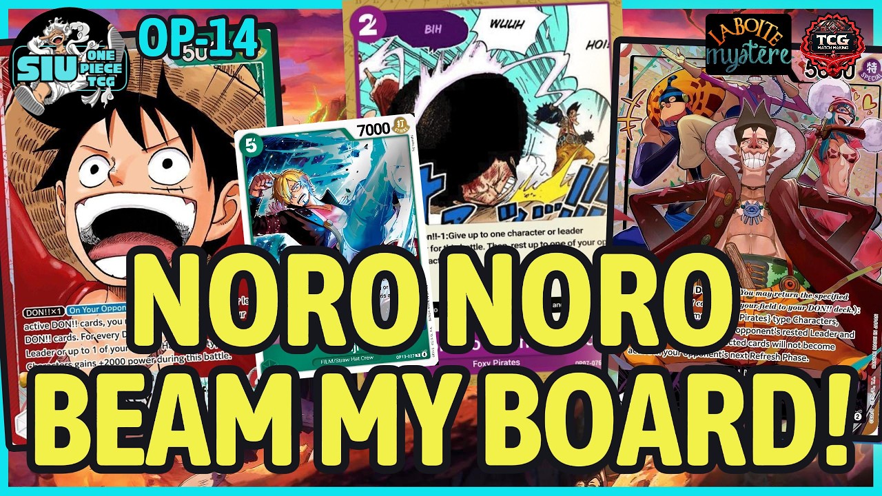 NORO NORO BEAM MY BOARD! - [OP14-EB04] 🔴🟢 Luffy VS. 🟣 Foxy 🎮 GAMEPLAY