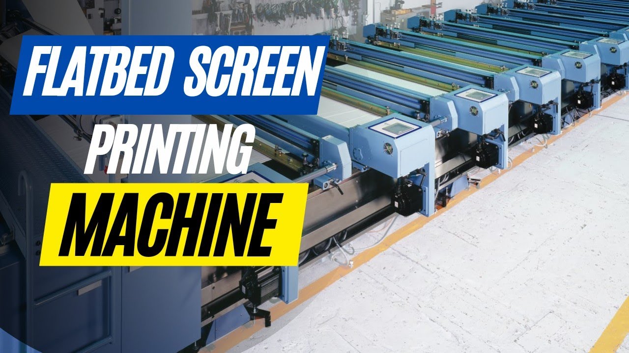 Largest Flatbed screen printing machine for sale #screenprinting #textile
